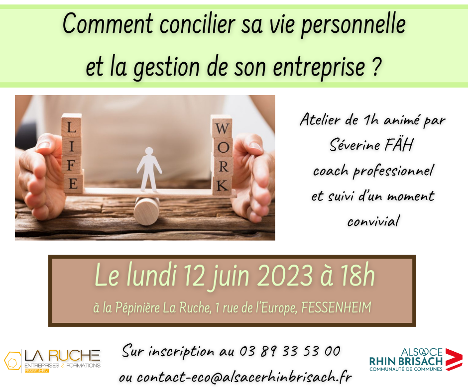 CCARB Atelier Comment Concilier Sa Vie Personnelle Et La Gestion De