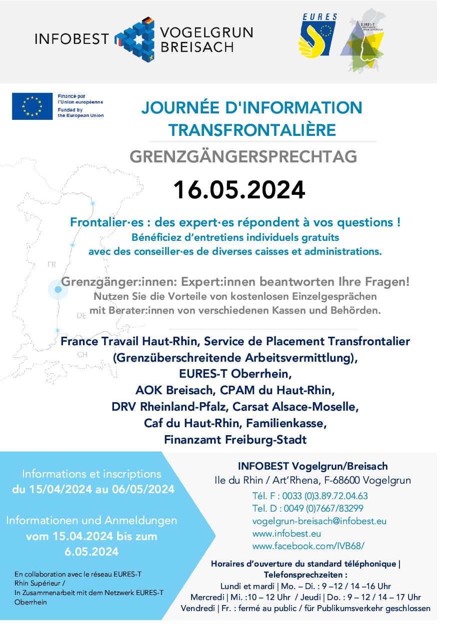 Infobest - Journée Information Transfrontalière - 16.05.24
