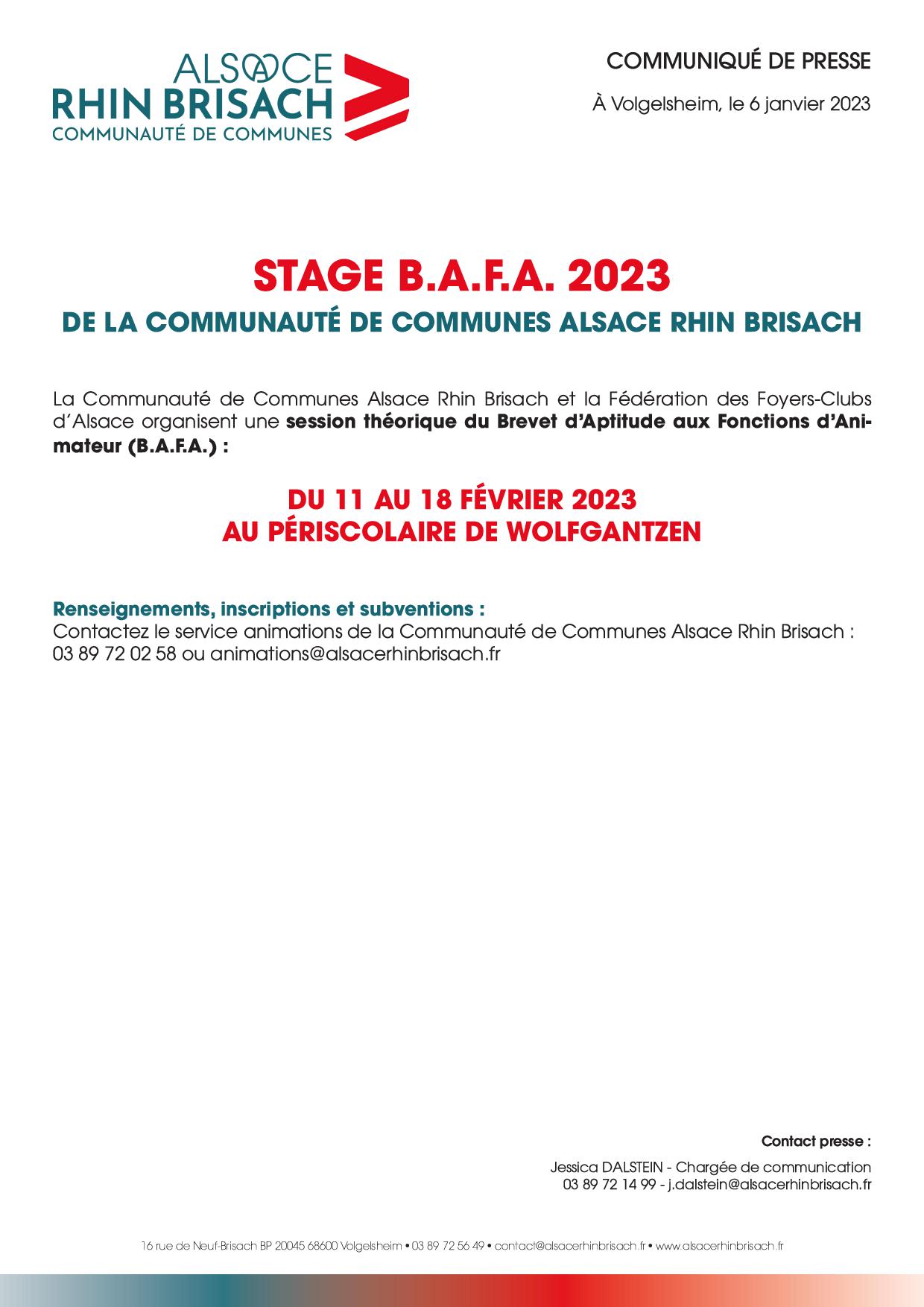 CCARB - BAFA 2023