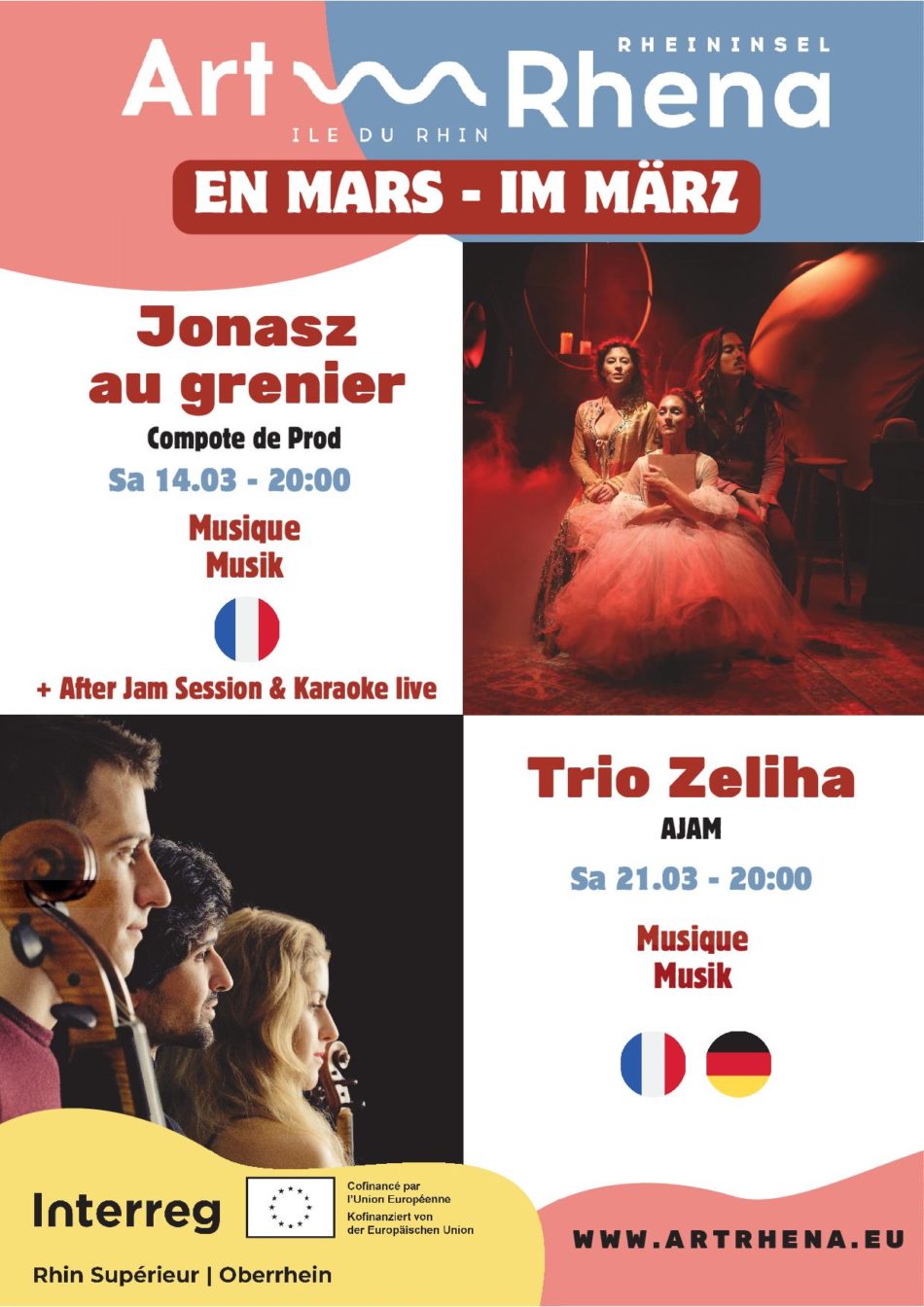 Flyer ArtRhena Musik - Mars 2026