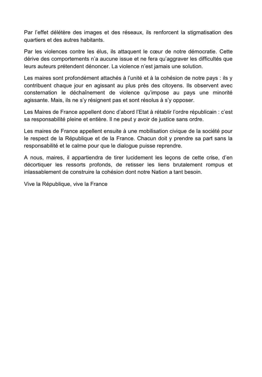 Lettre aux Maires - Rassemblement avec le président des Maires de France (2) - 03.07