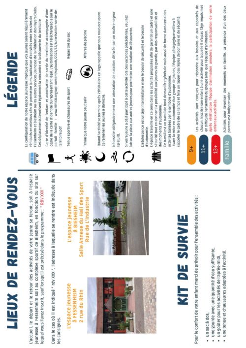 Programme vacances de printemps 20253