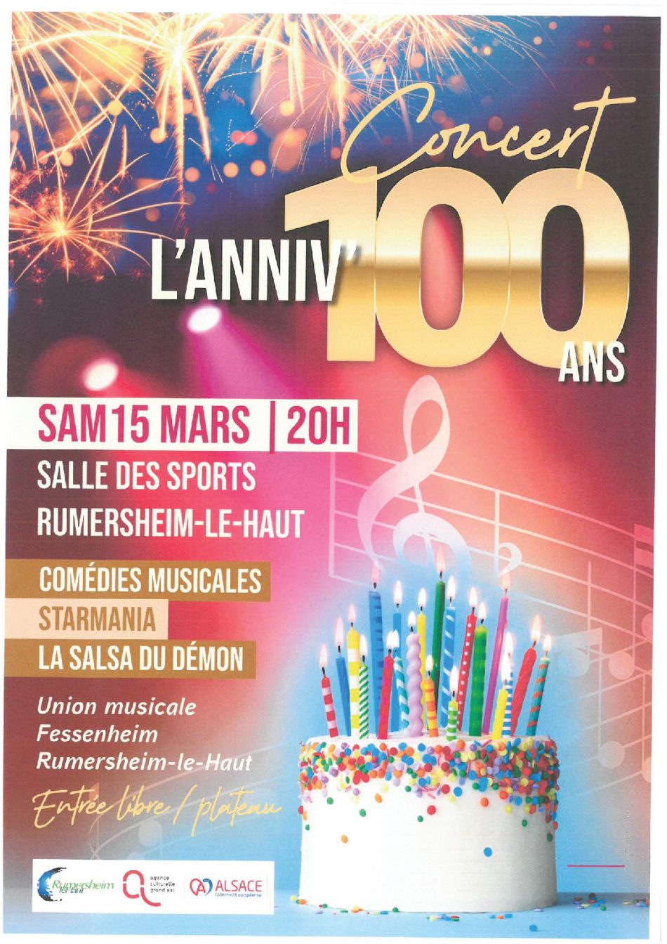 Musique concordia 100e anniversaire - 15.03.2025