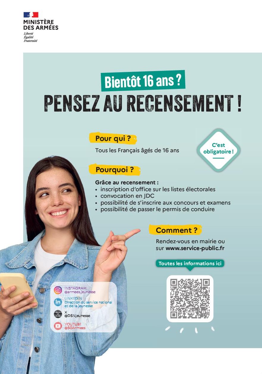 Recensement des jeunes 2025