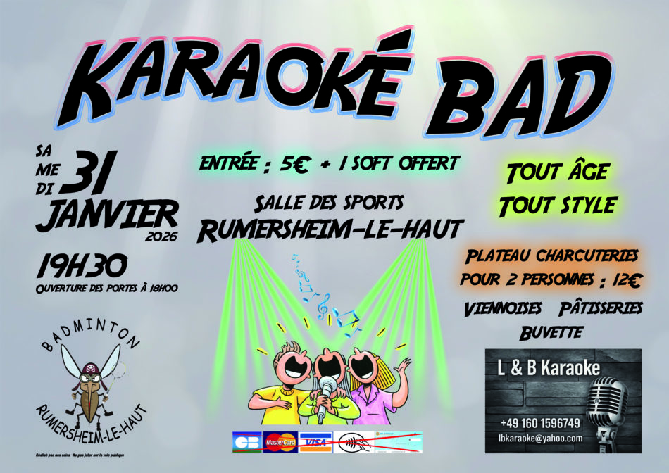 Badminton karaoké - 31.01.26
