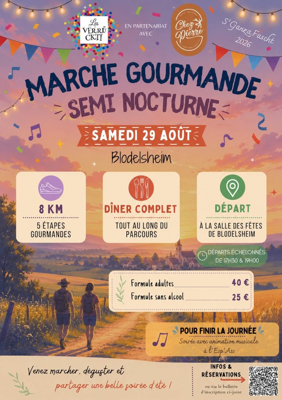 Ganza fascht 2026 - Marche gourmande - 29.08.2026