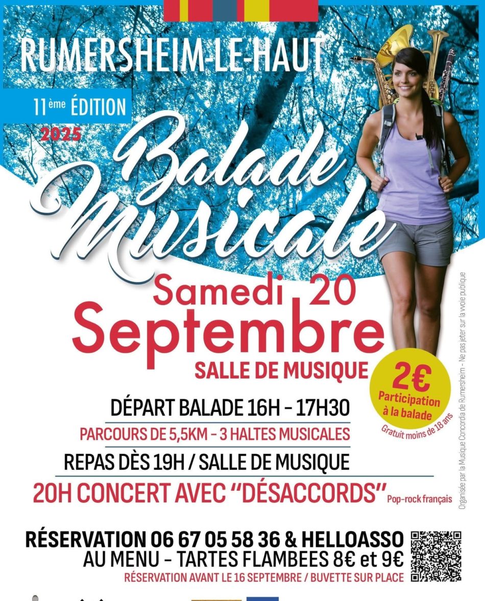 Flyer Balade musicale - 20.09.2025