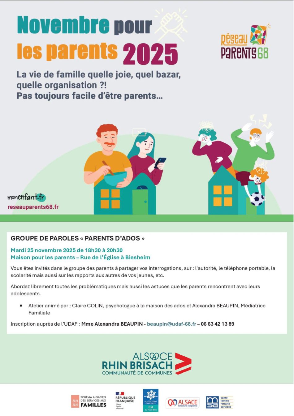 Novembre pour les parents - Parents d'ados - 25.11.2025