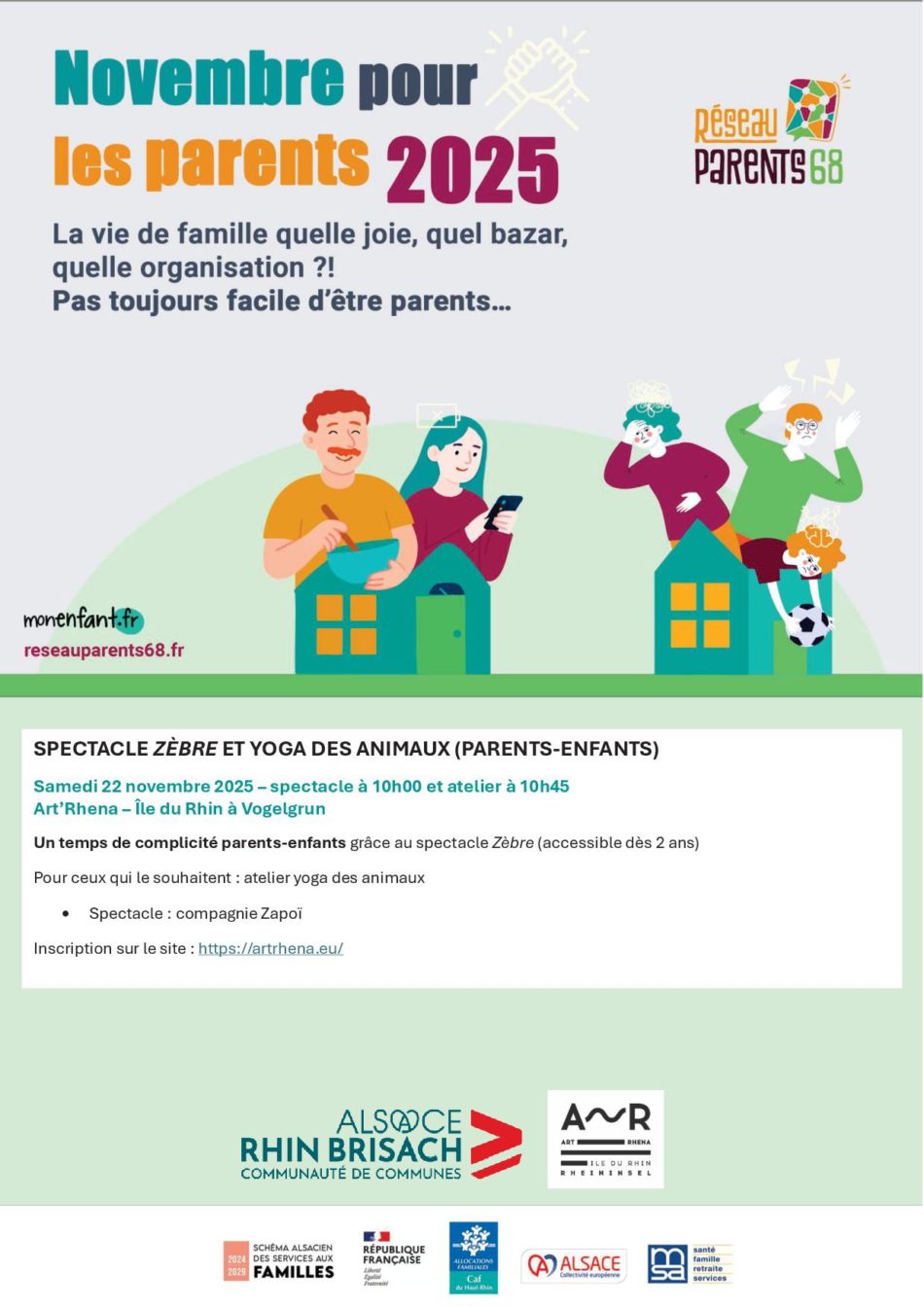 Novembre pour les parents - Spectacle zèbre_animaux - 22.11.2025