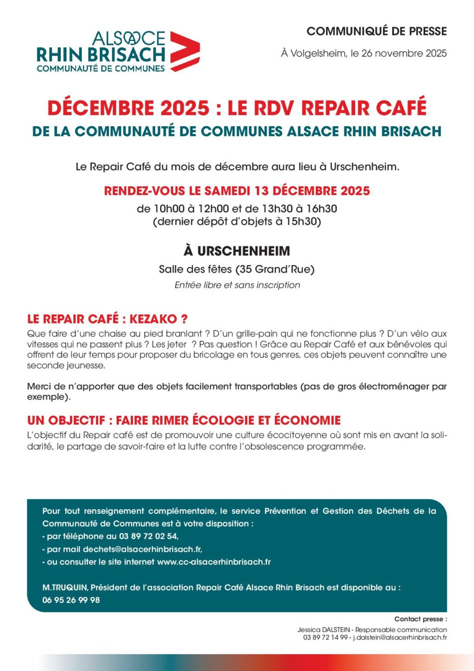 CCARB - RepairCafé - 13.12.2025