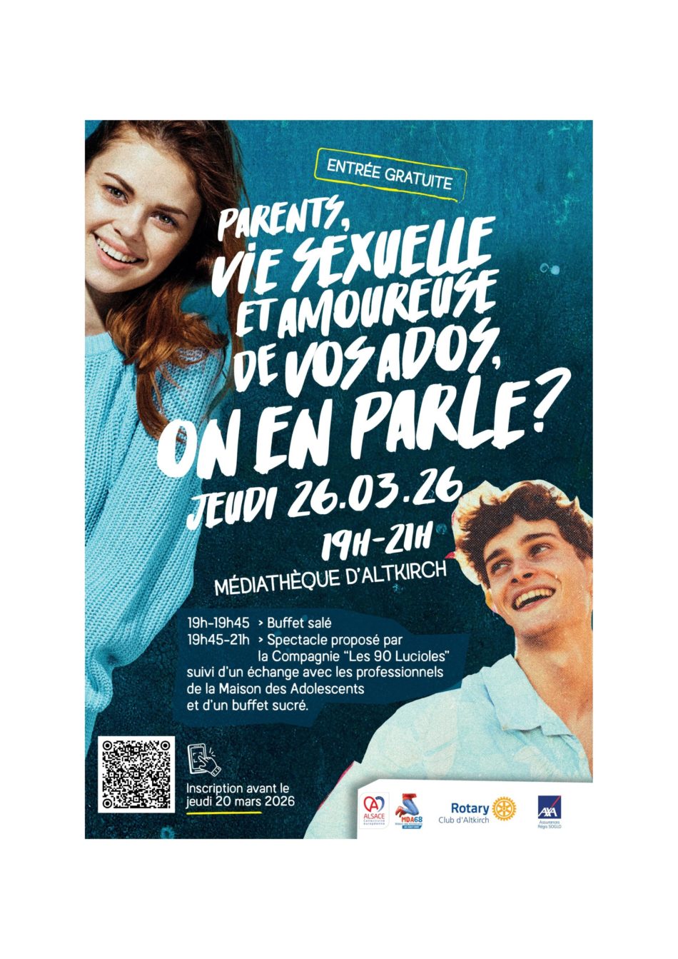 MDA 68 - Soirée Parents, vie sexuelle et amoureuse de vos ados, on en parle -26.03.2026