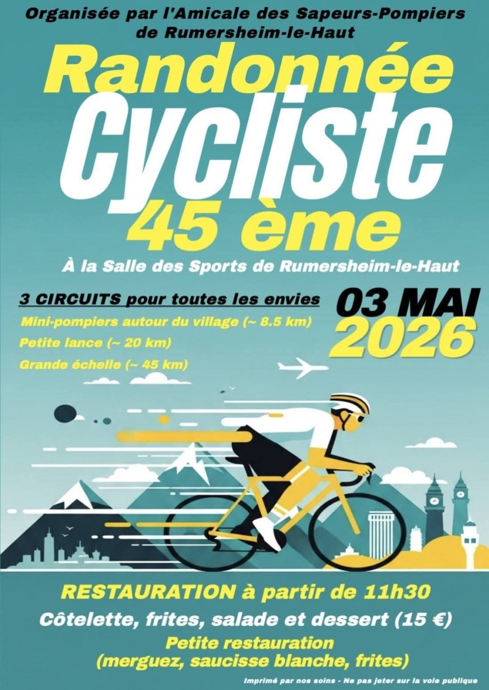 Randonnée cycliste flyer- 04.05.2026