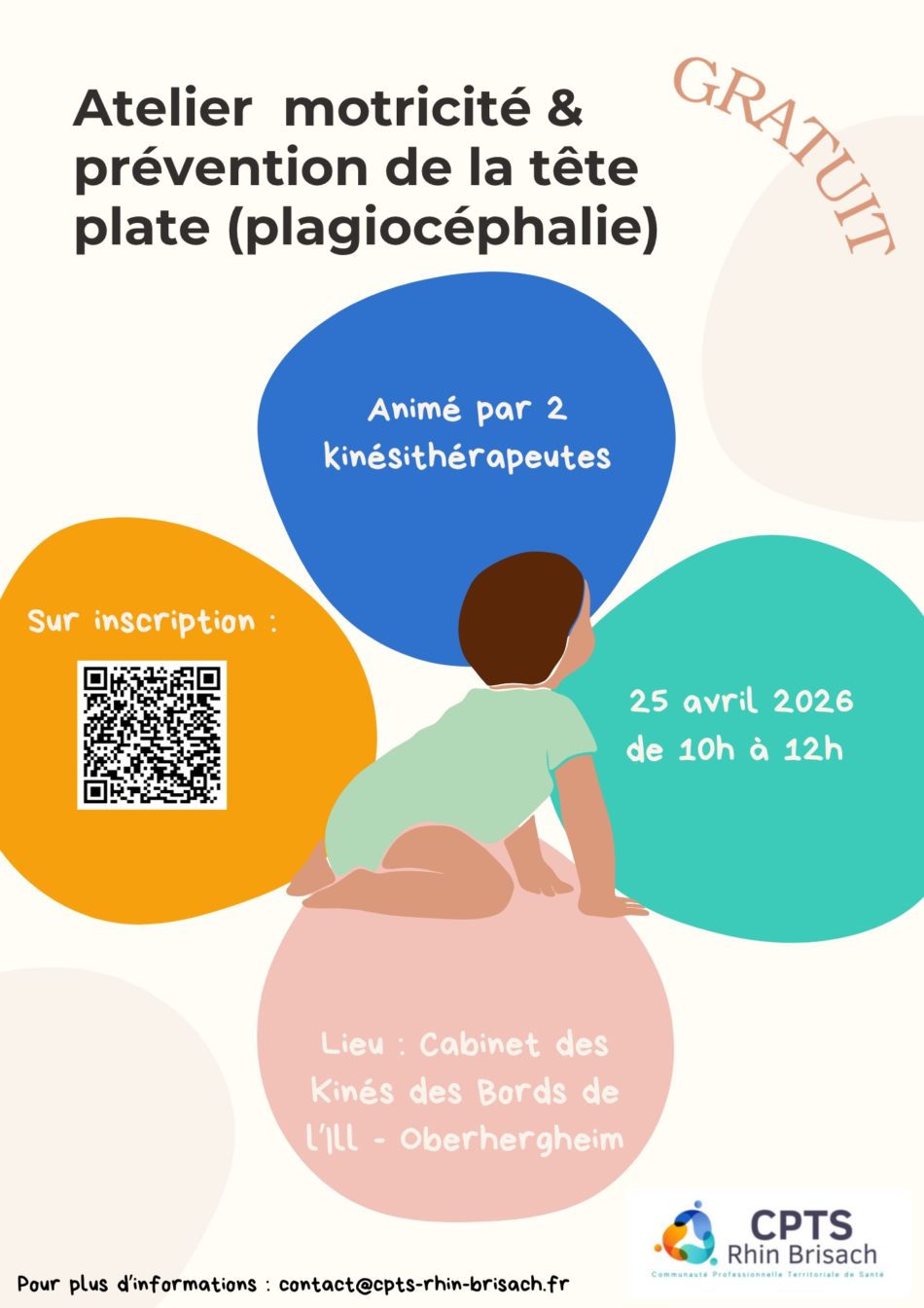 Atelier prévention - Motricité et prévention de la plagiocéphalie - 25.04.2026