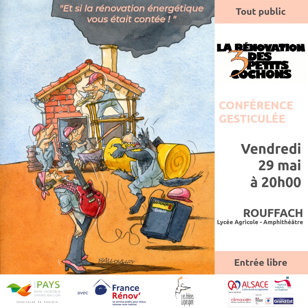 PETR du Pays Rhin-Vignoble-Grand Ballon - Et si la rénovation énergétique vous était contée ! - 29.08.2026