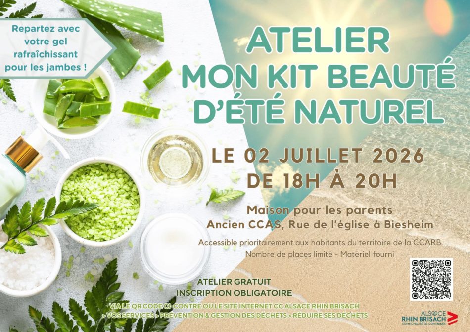CCARB - Atelier ''Mon Kit Beauté d'été naturel - 02.07.2026