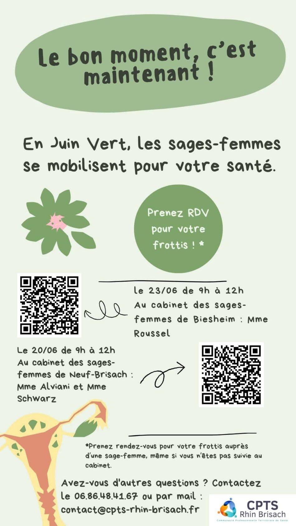 Juin vert - Prévention & dépisrage du cancer du col de l'utérus