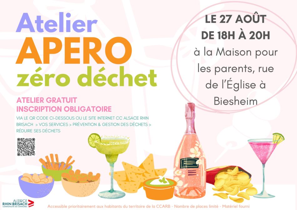 Atelier Apéro zéro déchet - 27.08.2026