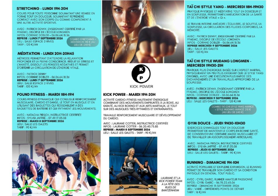 Dynamique Sportive Chalampé - Saison 2026-2027 - Programme1