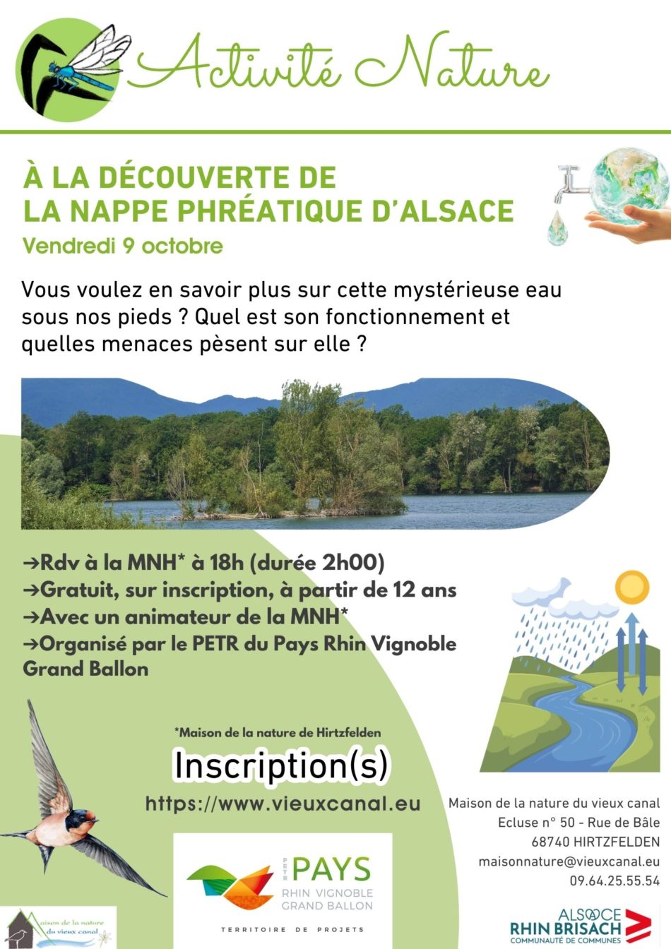 A la découverte de la nappe phréatique d'Alsace - 09.10.2026