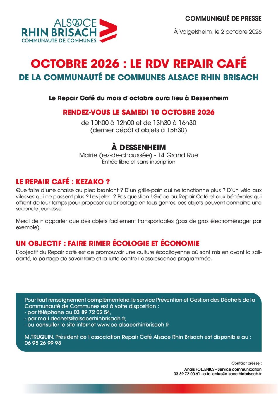 CCARB - Repair Café - 10.10.2026